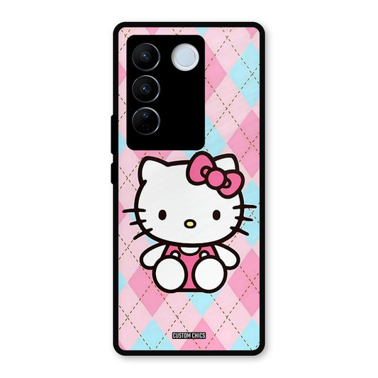 Cute Kitty Pattern Vivo V27 Pro Mobile Back Cover - Cute PrintShield Case