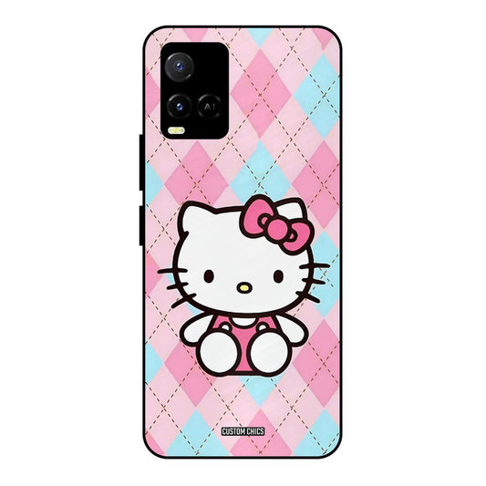 Cute Kitty Pattern Vivo Y33s Mobile Back Cover - Cute PrintShield Case