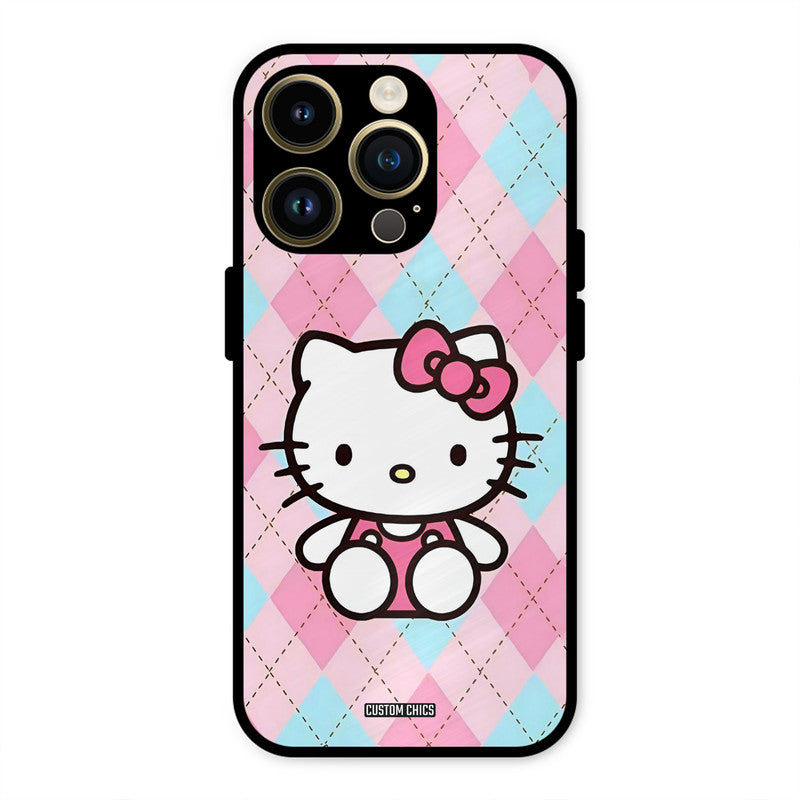 Cute Kitty Pattern iPhone 14 Pro Max Mobile Back Cover - Cute PrintShield Case
