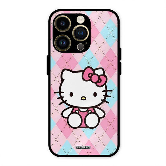 Cute Kitty Pattern iPhone 14 Pro Max Mobile Back Cover - Cute PrintShield Case