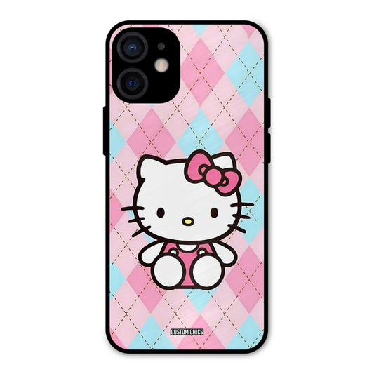 Cute Kitty Pattern iPhone 12 Mini Mobile Back Cover - Cute PrintShield Case