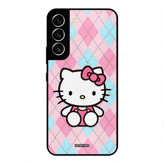 Cute Kitty Pattern Samsung Galaxy S22 Mobile Back Cover - Cute PrintShield Case