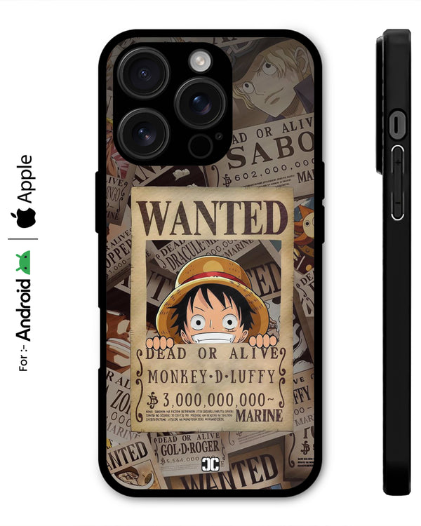 Cute Luffy Wanted Case – Premium PrintShield Mobile Cover