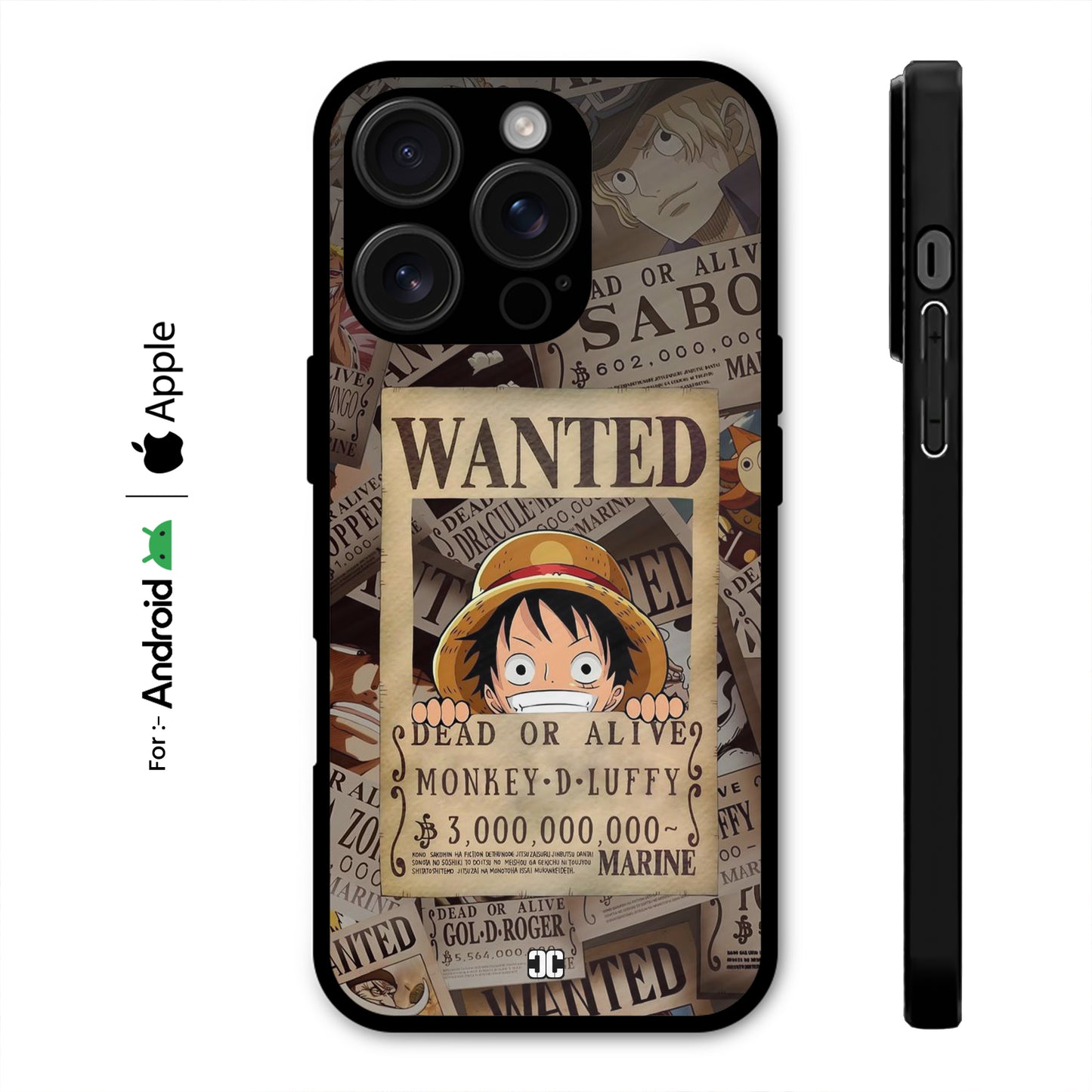 Cute Luffy Wanted Case – Premium PrintShield Mobile Cover