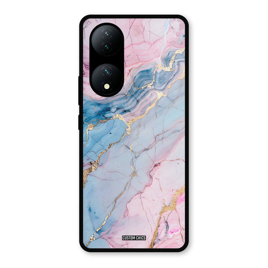 Cute Marble Vivo Y100 Mobile Back Cover - Aesthetic PrintShield Case