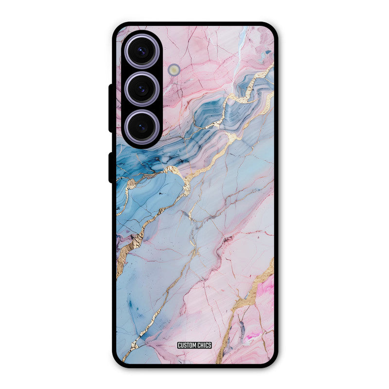 Cute Marble Samsung Galaxy S24 Mobile Back Cover - Aesthetic PrintShield Case
