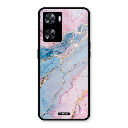 Cute Marble Oppo A57 2022 Mobile Back Cover - Aesthetic PrintShield Case