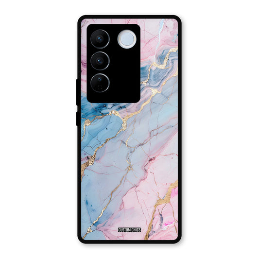 Cute Marble Vivo V27 Pro Mobile Back Cover - Aesthetic PrintShield Case
