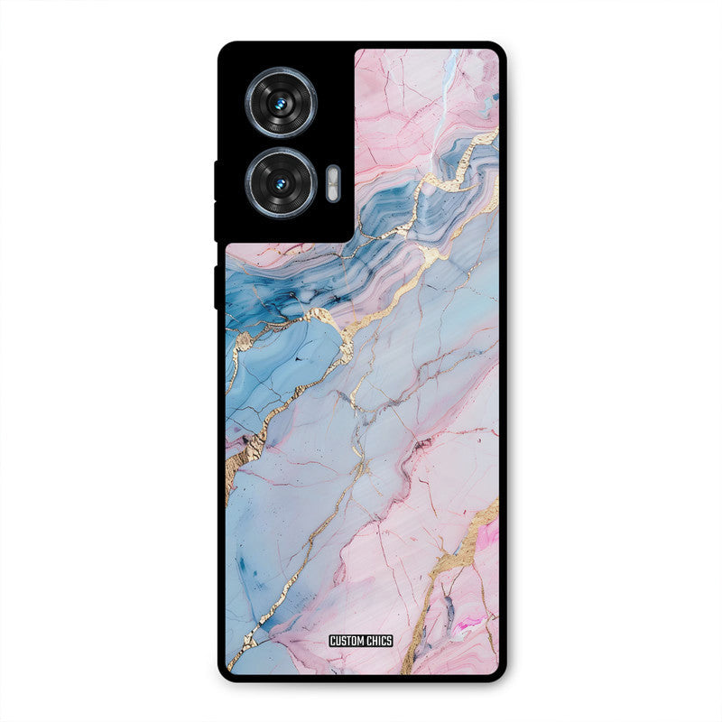 Cute Marble Moto G96 Mobile Back Cover - Aesthetic PrintShield Case