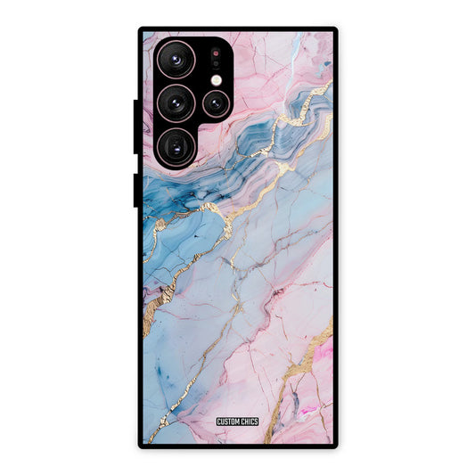 Cute Marble Samsung Galaxy S22 Ultra Mobile Back Cover - Aesthetic PrintShield Case