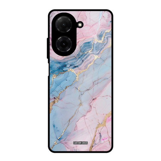 Cute Marble Poco C71 Mobile Back Cover - Aesthetic PrintShield Case