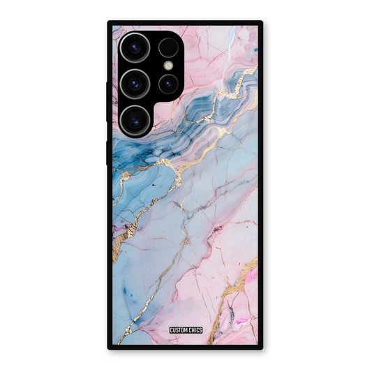 Cute Marble Samsung Galaxy S23 Ultra Mobile Back Cover - Aesthetic PrintShield Case
