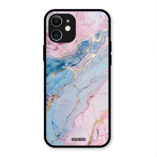Aesthetic Marble IPhone 12 Mobile Back Cover - Aesthetic PrintShield Case