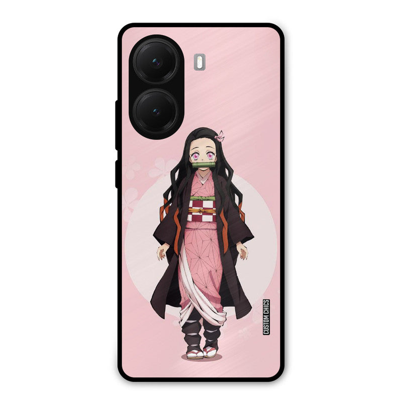 Cute Nezuko Poco X7 Pro Mobile Back Cover - Anime PrintShield Case