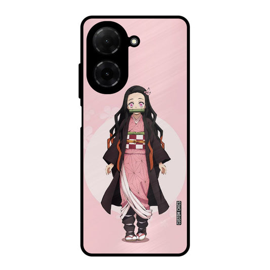 Cute Nezuko Poco C71 Mobile Back Cover - Anime PrintShield Case