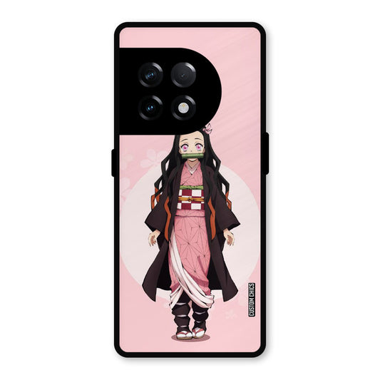 Cute Nezuko OnePlus 11R Mobile Back Cover - Anime PrintShield Case