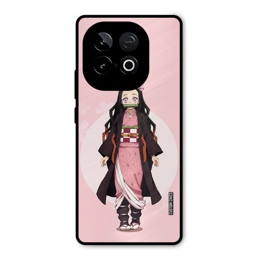 Cute Nezuko iQOO Neo 10 Mobile Back Cover - Anime PrintShield Case