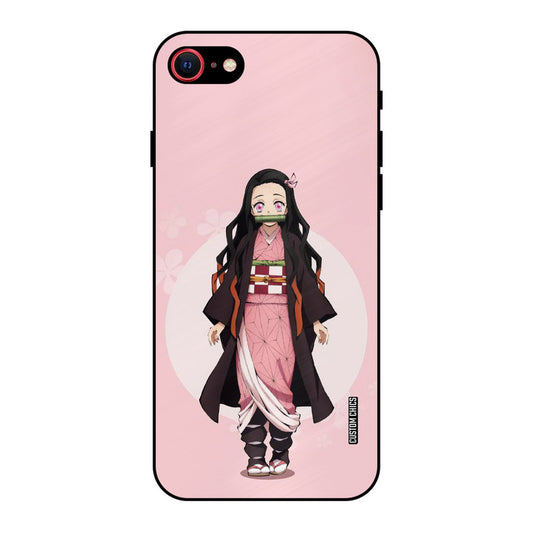 Cute Nezuko iPhone SE 2020 Mobile Back Cover - Anime PrintShield Case
