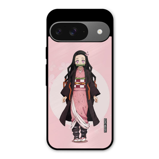 Cute Nezuko Google Pixel 9 Mobile Back Cover - Anime PrintShield Case