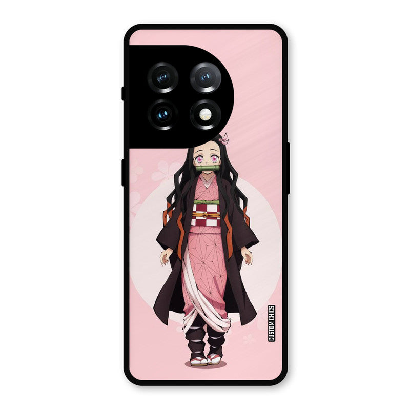 Cute Nezuko OnePlus 11 Mobile Back Cover - Anime PrintShield Case