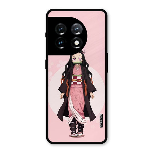 Cute Nezuko OnePlus 11 Mobile Back Cover - Anime PrintShield Case