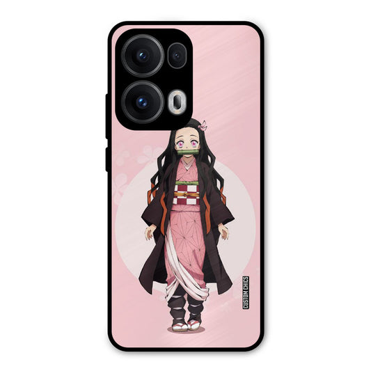 Cute Nezuko Oppo Reno 13 Pro 5G Mobile Back Cover - Anime PrintShield Case