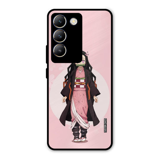Cute Nezuko Vivo Y200e Mobile Back Cover - Anime PrintShield Case