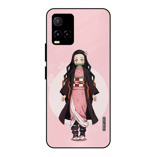 Cute Nezuko Vivo Y33s Mobile Back Cover - Anime PrintShield Case