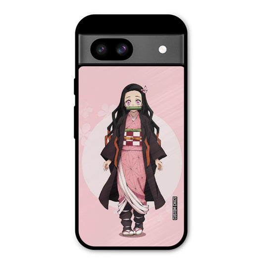 Cute Nezuko Google Pixel 8a Mobile Back Cover - Anime PrintShield Case