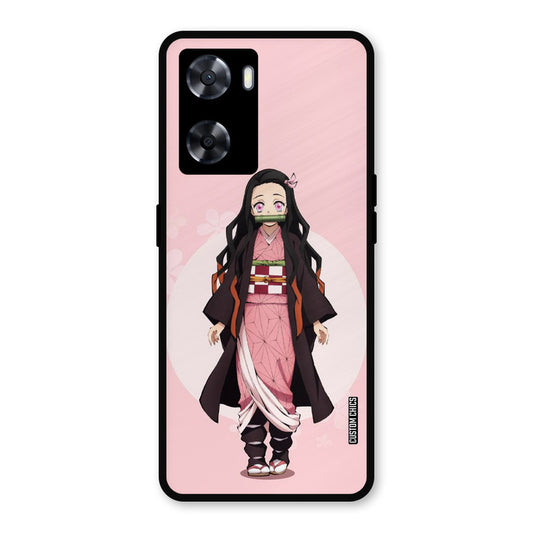 Cute Nezuko Oppo A57 2022 Mobile Back Cover - Anime PrintShield Case