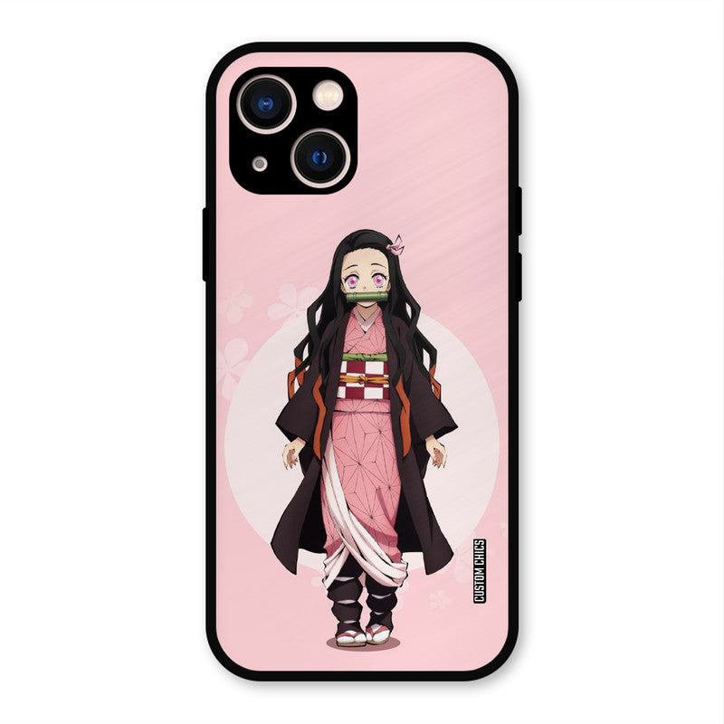 Cute Nezuko iPhone 13 Mobile Back Cover - Anime PrintShield Case