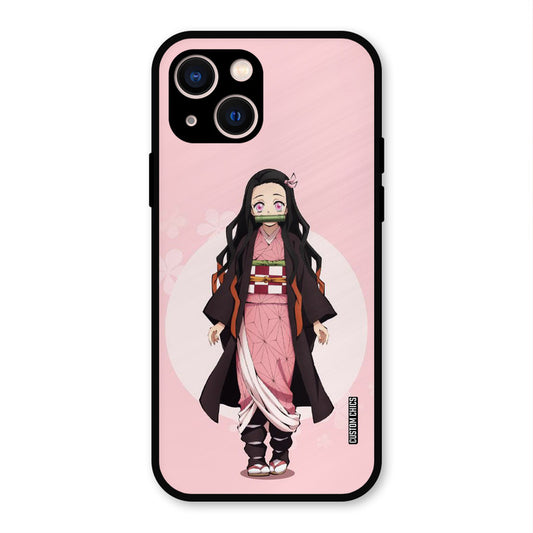 Cute Nezuko iPhone 13 Mobile Back Cover - Anime PrintShield Case