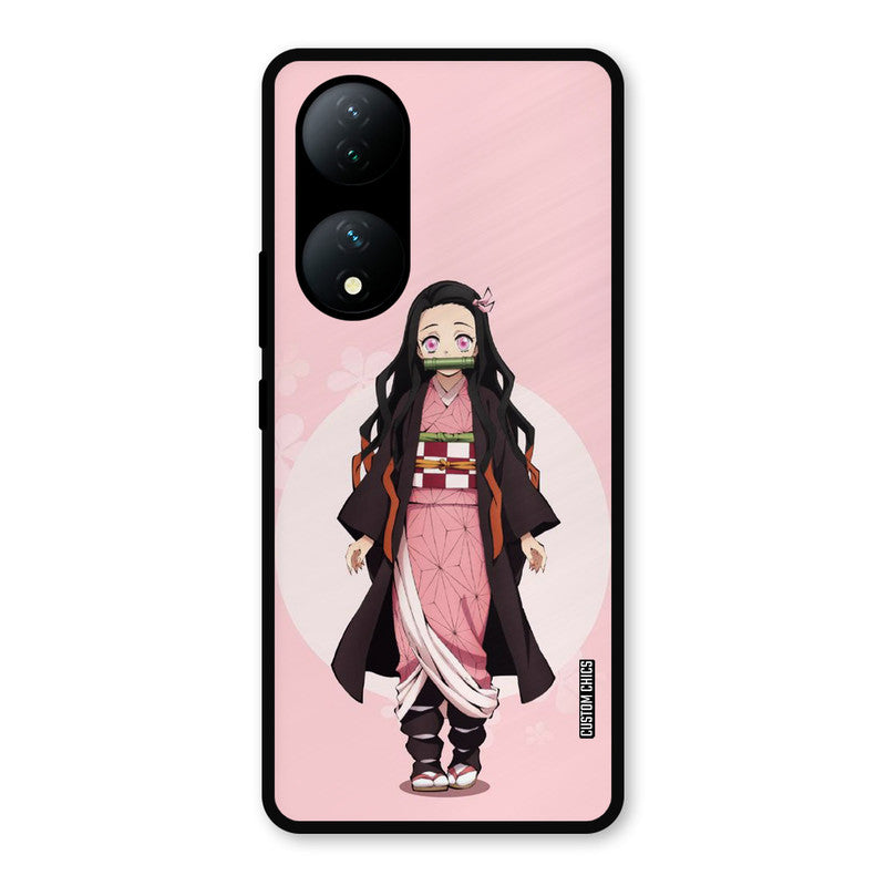 Cute Nezuko Vivo Y100 Mobile Back Cover - Anime PrintShield Case