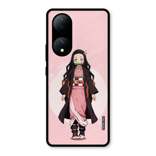 Cute Nezuko Vivo Y100 Mobile Back Cover - Anime PrintShield Case