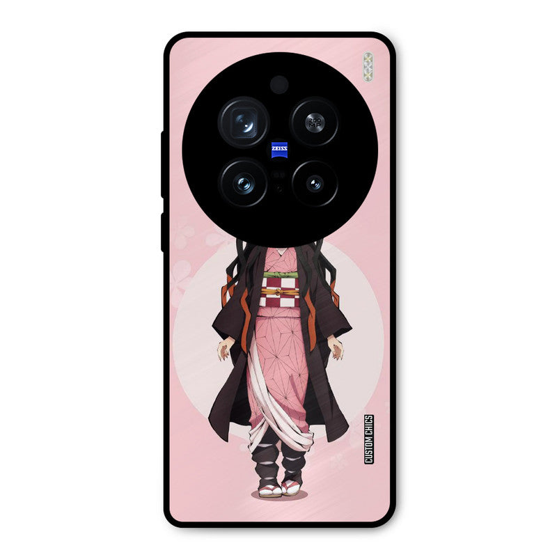 Cute Nezuko Vivo X200 Pro Mobile Back Cover - Anime PrintShield Case