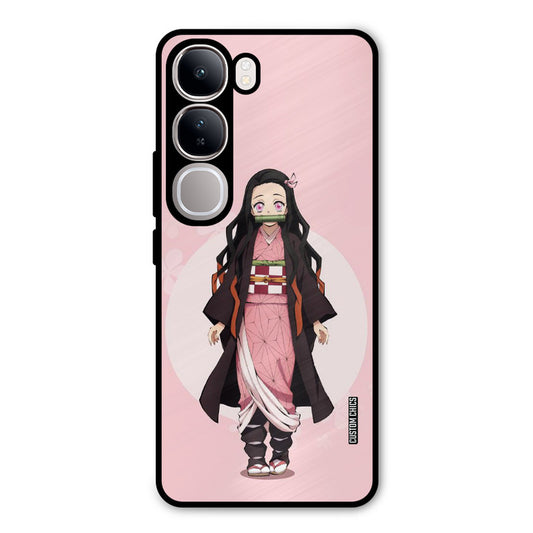 Cute Nezuko Vivo Y300 Mobile Back Cover - Anime PrintShield Case