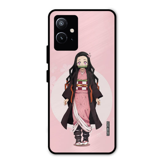 Cute Nezuko Vivo Y75 5G Mobile Back Cover - Anime PrintShield Case