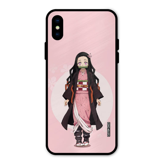 Cute Nezuko iPhone X Mobile Back Cover - Anime PrintShield Case