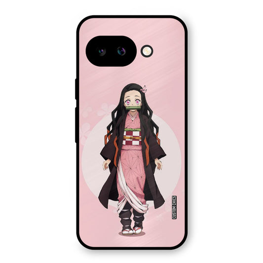 Cute Nezuko Google Pixel 9A Mobile Back Cover - Anime PrintShield Case