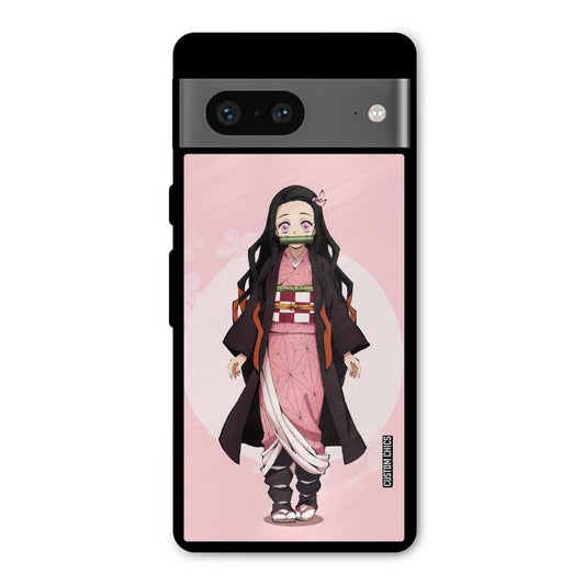 Cute Nezuko Google Pixel 7 Mobile Back Cover - Anime PrintShield Case
