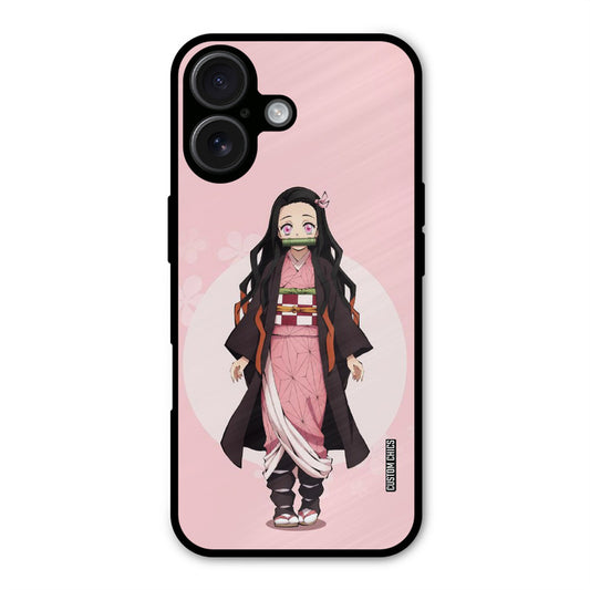 Cute Nezuko iPhone 16 Mobile Back Cover - Anime PrintShield Case