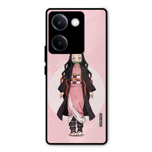 Cute Nezuko Vivo Y300 Plus Mobile Back Cover - Anime PrintShield Case