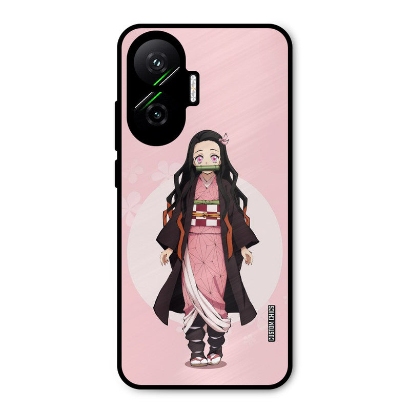 Cute Nezuko Poco F7 5G Mobile Back Cover - Anime PrintShield Case