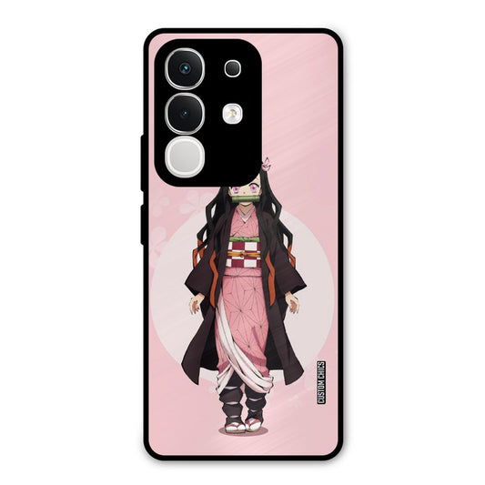 Cute Nezuko Vivo T4x Mobile Back Cover - Anime PrintShield Case