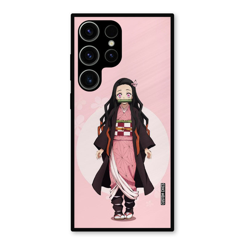 Cute Nezuko Samsung Galaxy S23 Ultra Mobile Back Cover - Anime PrintShield Case