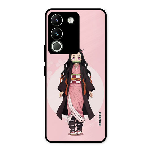 Cute Nezuko Vivo Y200 Mobile Back Cover - Anime PrintShield Case