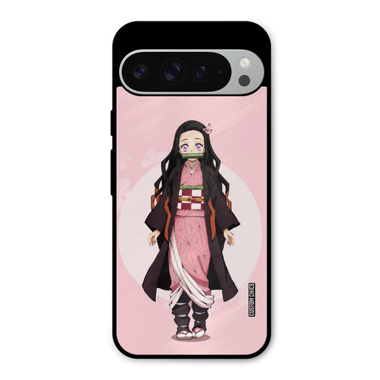 Cute Nezuko Google Pixel 9 Pro XL Mobile Back Cover - Anime PrintShield Case