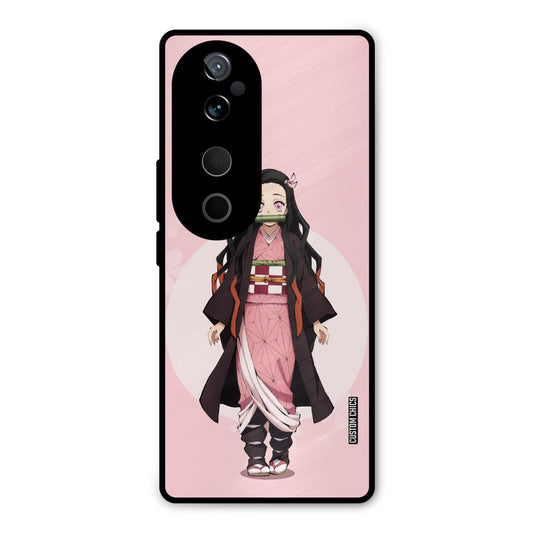 Cute Nezuko Vivo V40 Mobile Back Cover - Anime PrintShield Case