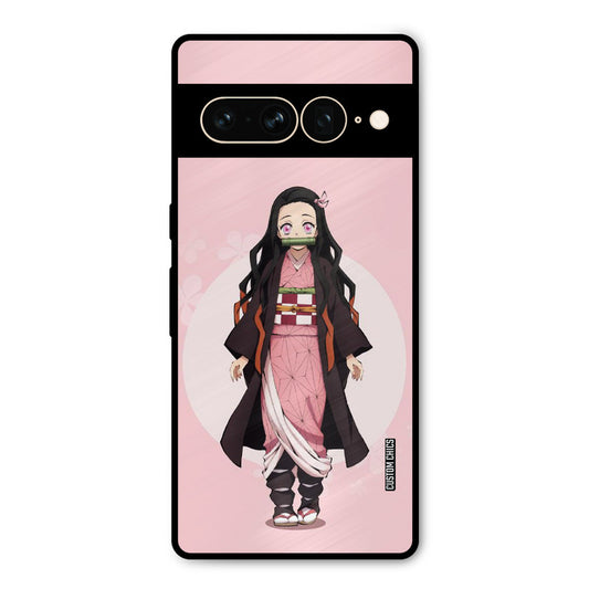 Cute Nezuko Google Pixel 7 Pro Mobile Back Cover - Anime PrintShield Case