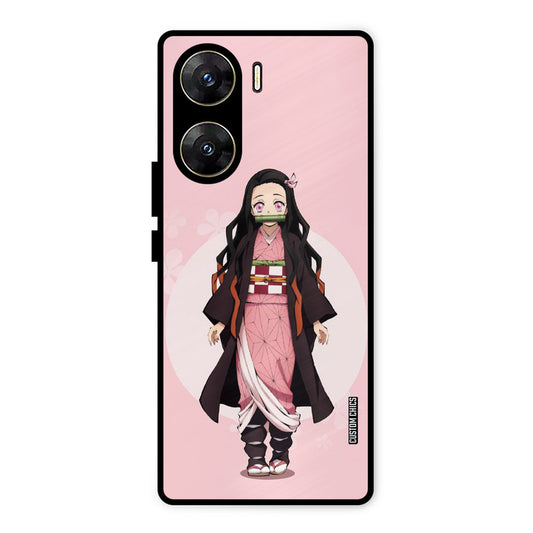 Cute Nezuko Vivo V29e Mobile Back Cover - Anime PrintShield Case
